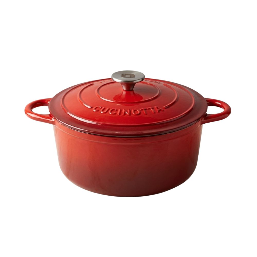 Geëmailleerde gietijzeren pot La Nordica, Rond, Ф24 | Gietijzeren pot |  |