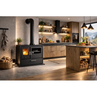 Hout fornuis Balkan Energy ATS ΜΑSΙΝΑ PLUS 900, 12.15kW - Hout fornuis