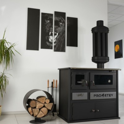 Hout fornuis Prometey Practik-L, 11kW - Hout fornuis