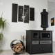 Hout fornuis Prometey Practik-L, 11kW | Houtkachels met oven | Houtkachels |