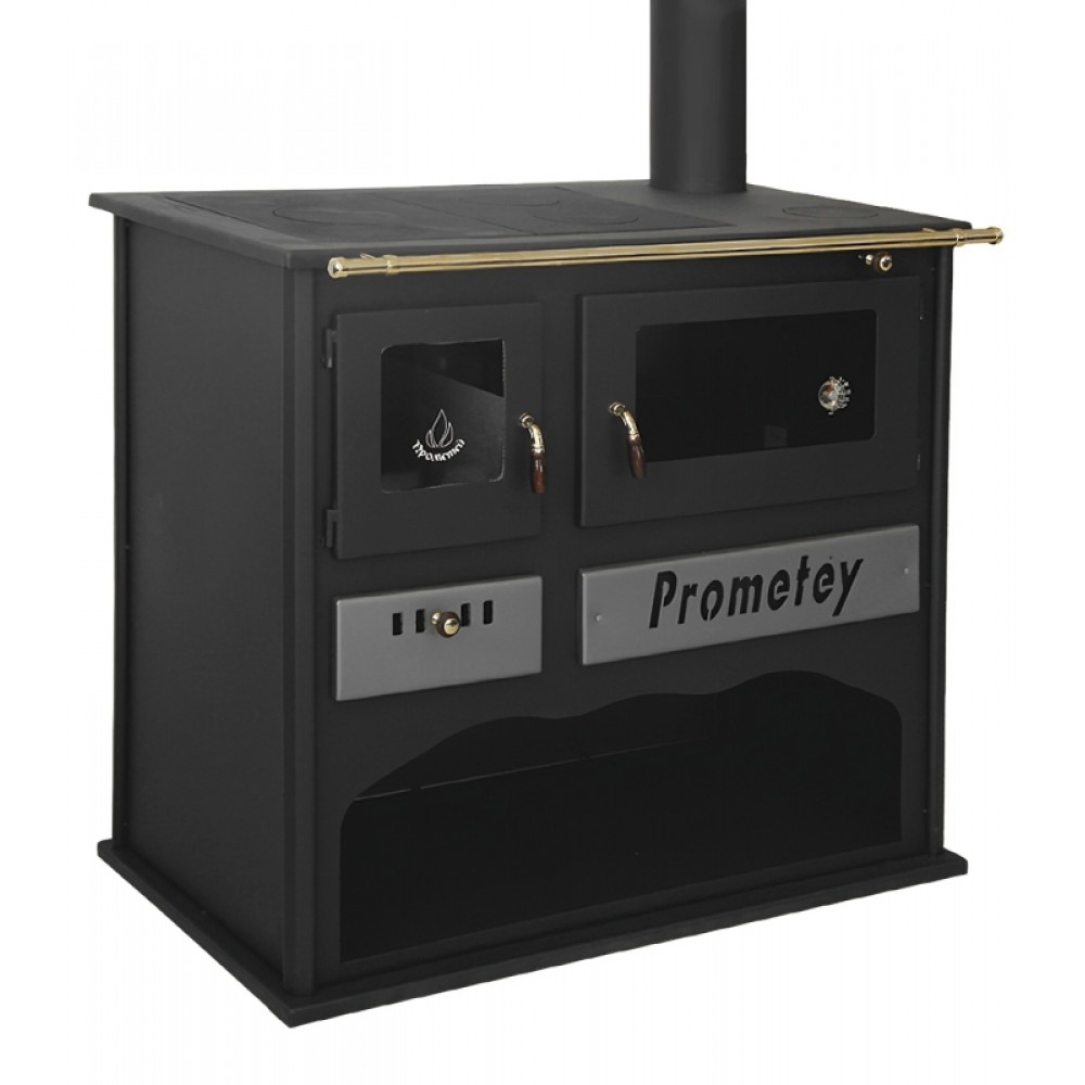 Hout fornuis Prometey Practik-L, 11kW | Houtkachels met oven | Houtkachels |