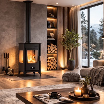 Houtkachel met oven Balkan Energy ATS 90-10 3 SIDE, 12.12kW - Houtkachels