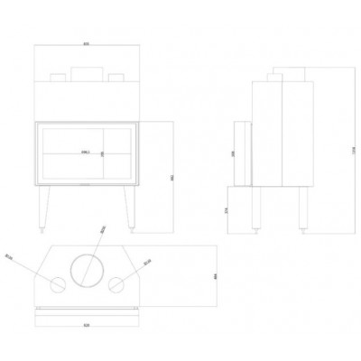 Inbouw haard Balkan Energy ATS STABLE AIR 800, met luchtkanalen, 15.95kW - Productenvergelijking