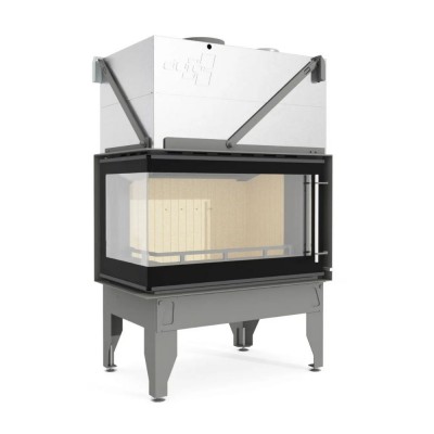 Inbouw haard UNIFLAM 860 DURO met luchtkanalen en luchttoevoer, linkerzijde, 14,1 kW - Inzethaarden / Inbouwhaarden