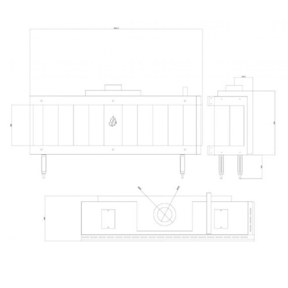 Gashaard Balkan Energy GAS CORNER 150, 13kW | Gashaarden | Haarden |