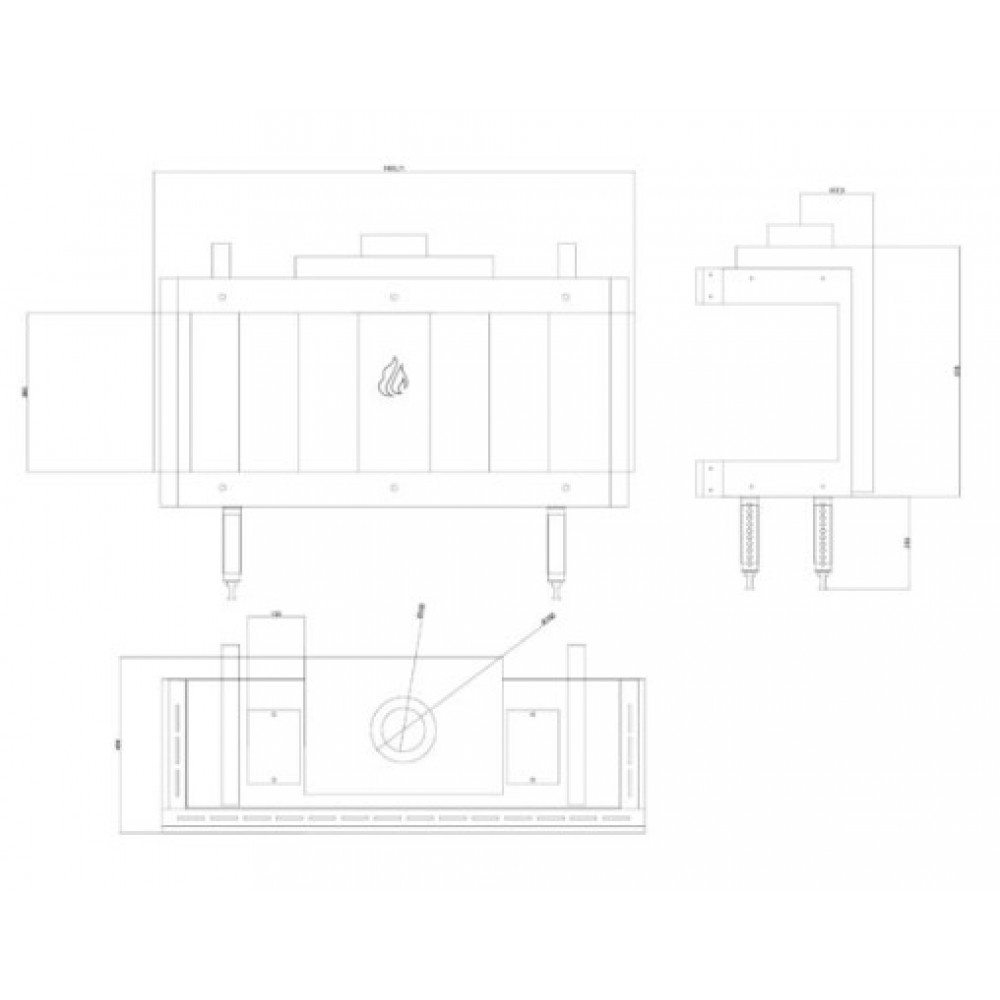 Gashaard Balkan Energy GAS PANORAMA 100, 10.2kW | Gashaarden | Haarden |