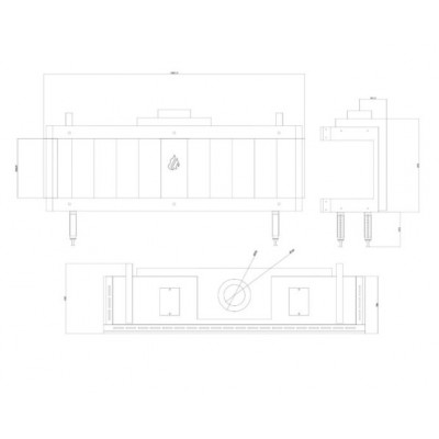 Gashaard Balkan Energy GAS PANORAMA 150, 13kW - Haarden