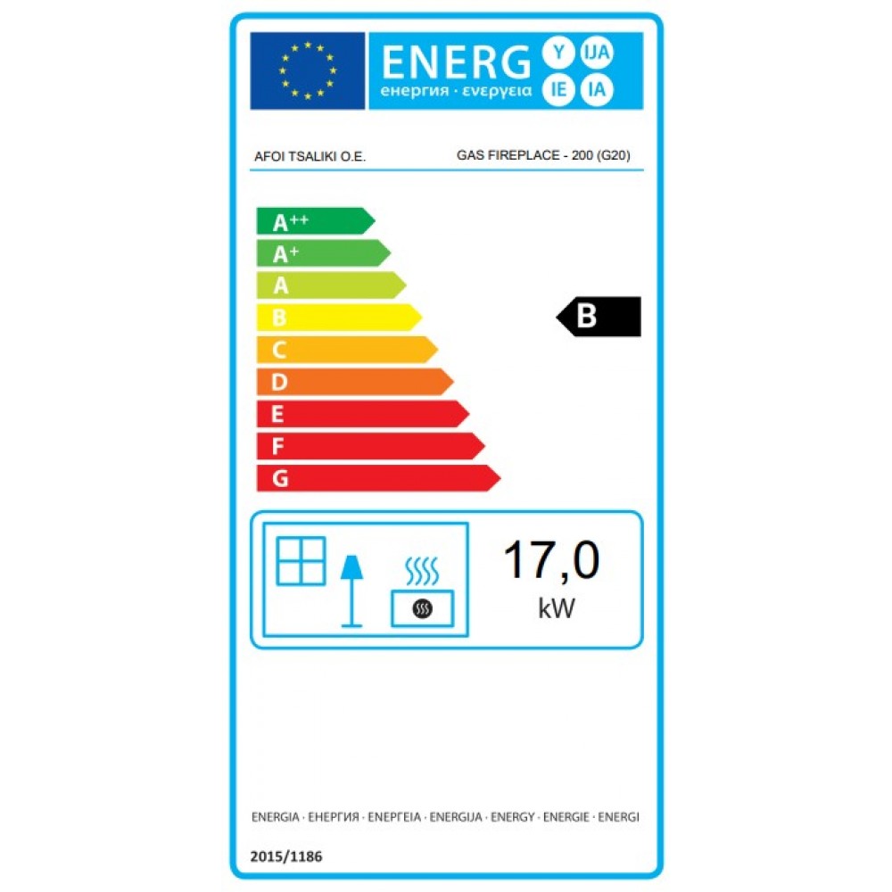 Gashaard Balkan Energy GAS TUNNEL 200, 17kW | Gashaarden | Haarden |