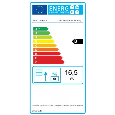 Gashaard Balkan Energy GAS TUNNEL 200, 17kW - Haarden