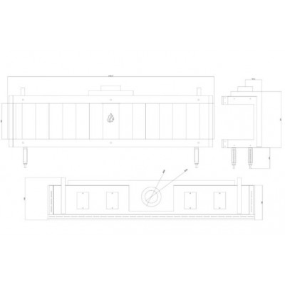 Gashaard Balkan Energy GAS PANORAMA 200, 17kW - Haarden