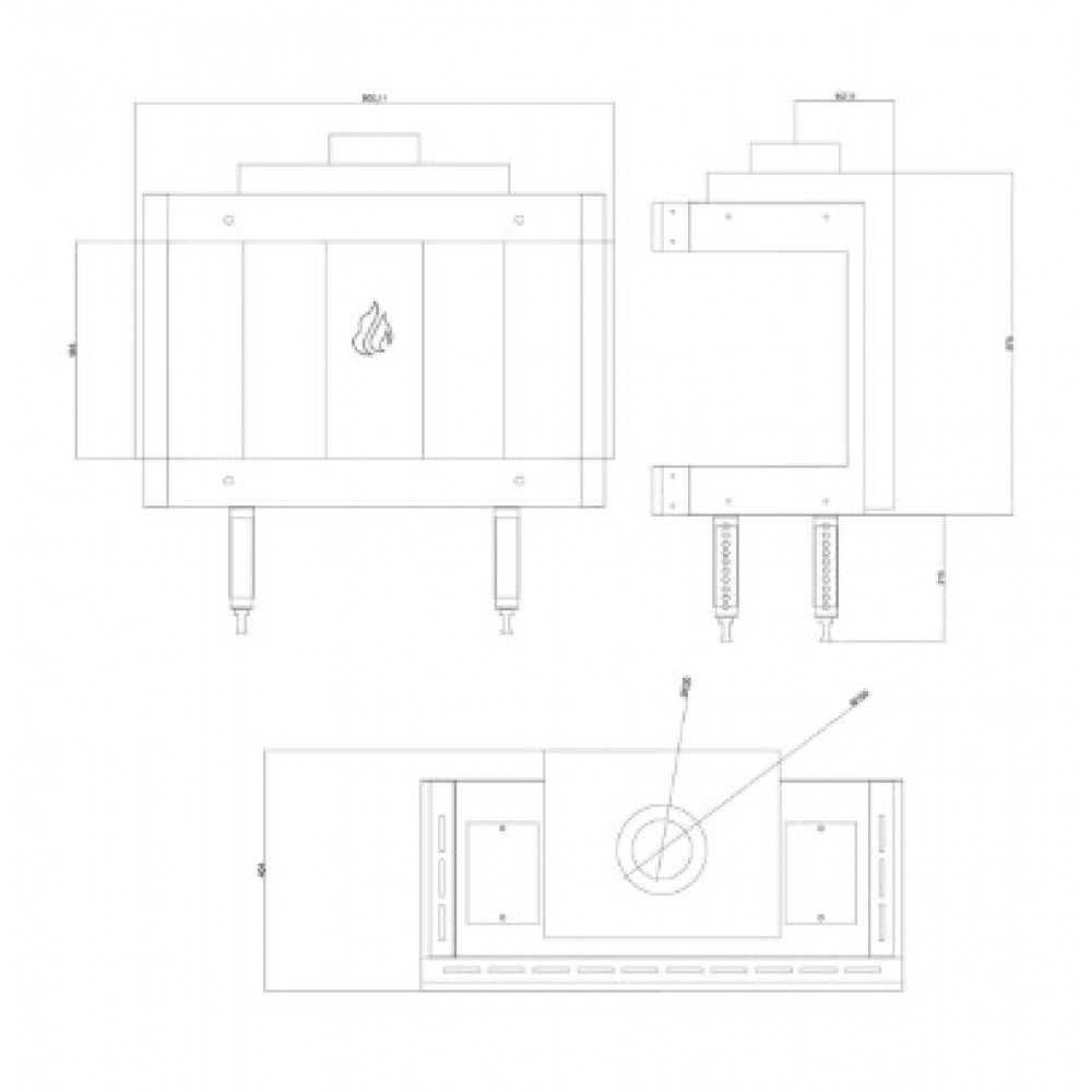 Gashaard Balkan Energy GAS PANORAMA 70, 7.8kW | Gashaarden | Haarden |
