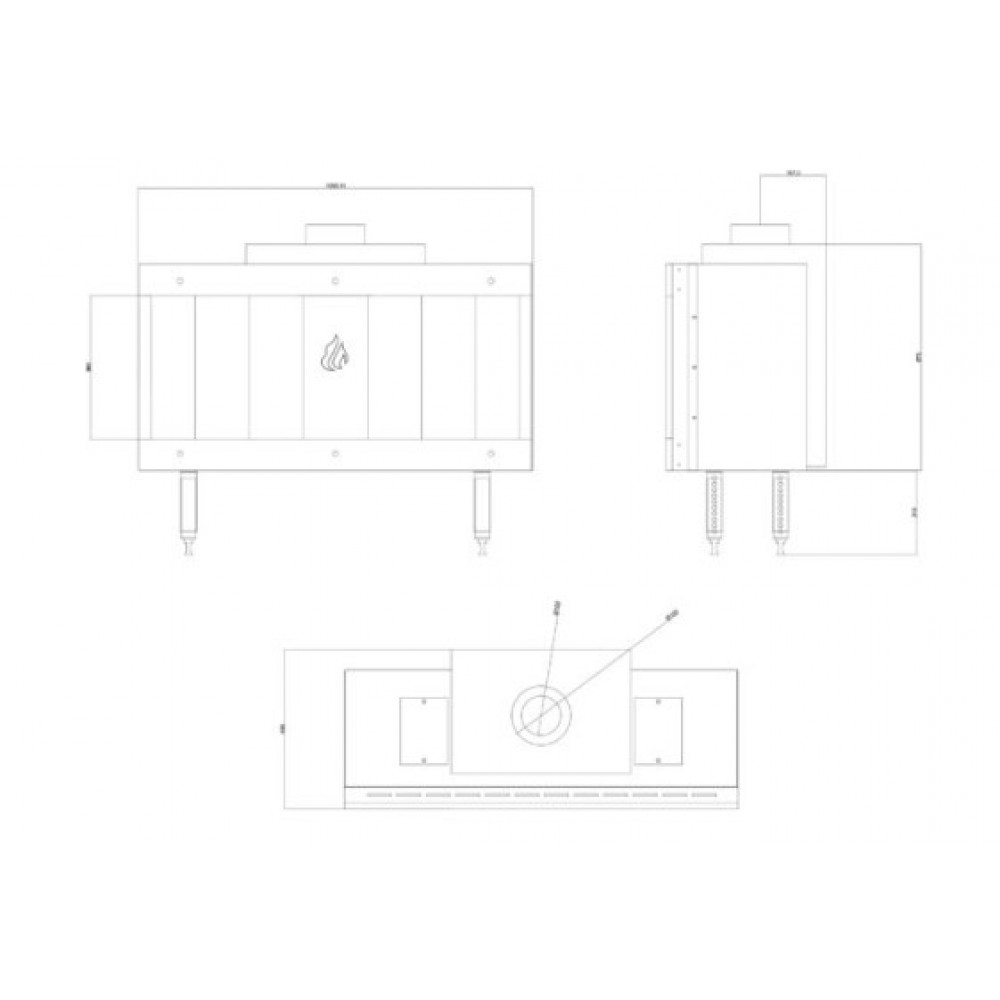 Gashaard Balkan Energy GAS STRAIGHT 100, 10.2kW | Gashaarden | Haarden |