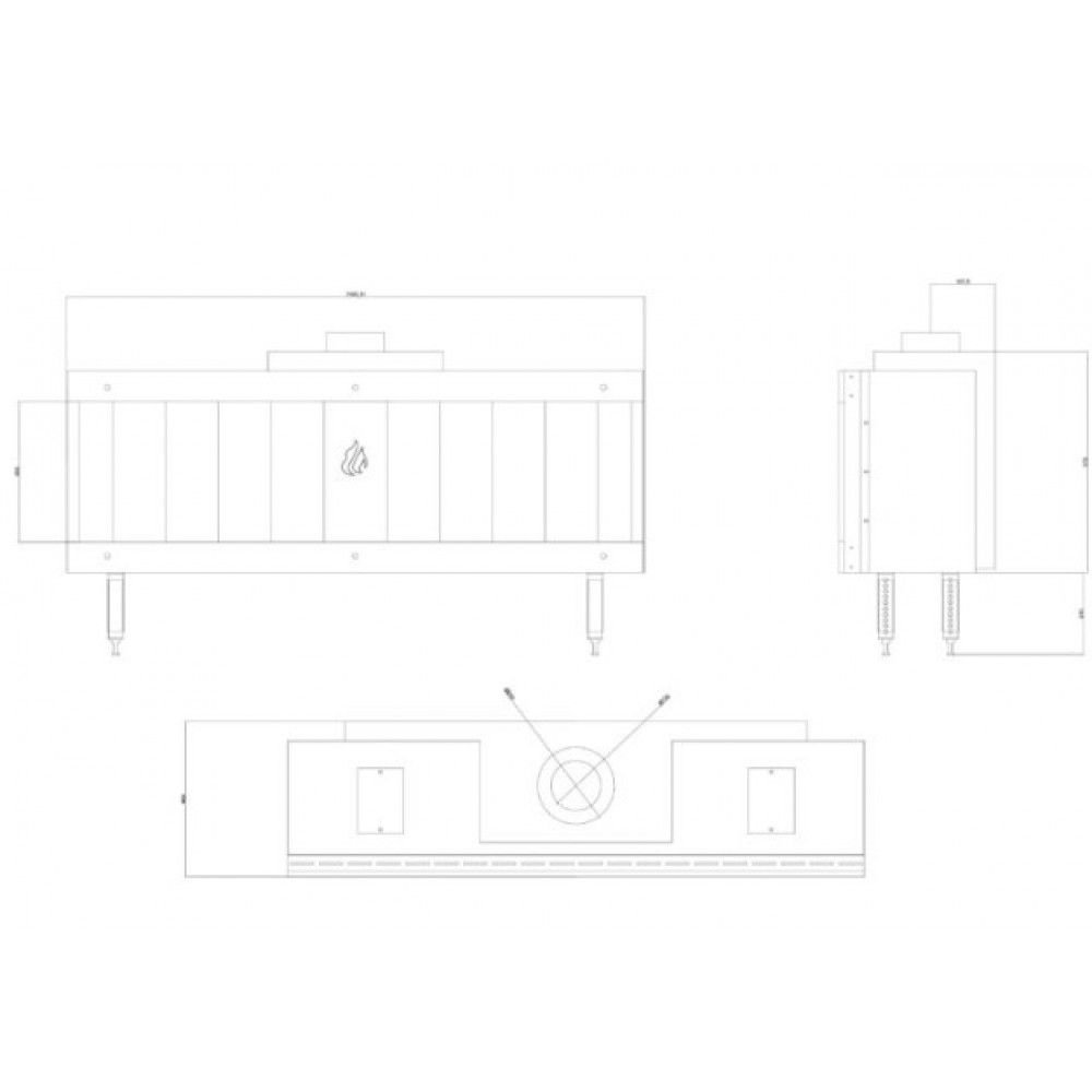 Gashaard Balkan Energy GAS STRAIGHT 150, 13kW | Gashaarden | Haarden |