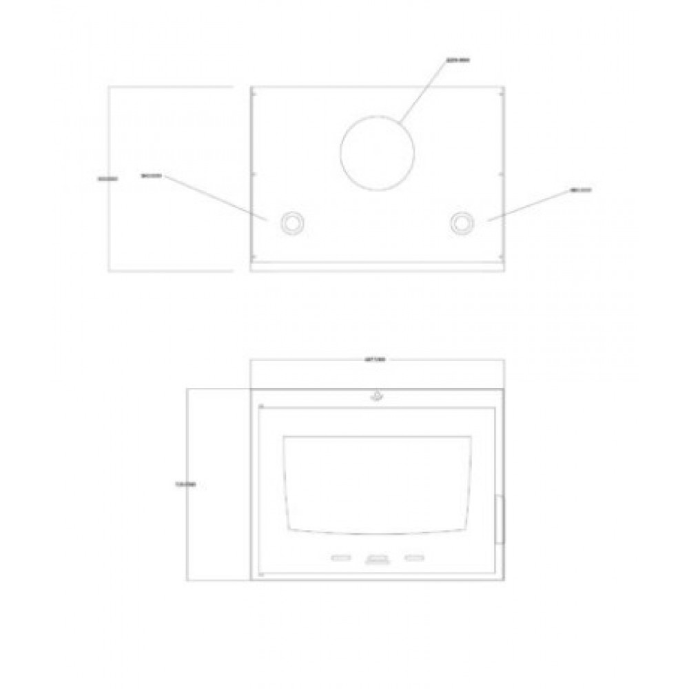 CV inbouwhaard Balkan Energy ATS INSERT HYDRO 700, 14.5kW | CV inbouwhaarden | Haarden |
