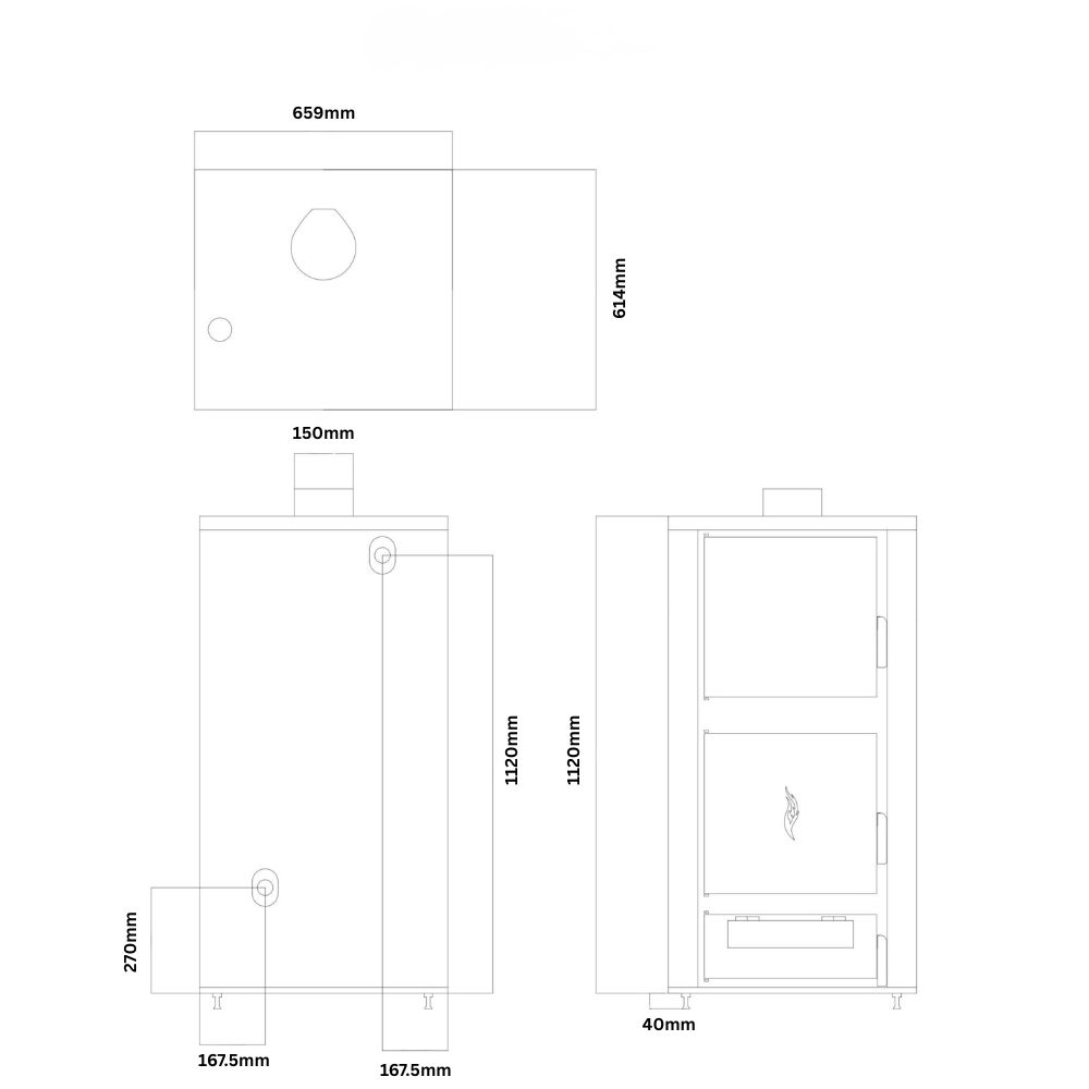 Houtketel op CV Balkan Energy ATS HYDRO, 40 kW | Houtketels op CV |  |