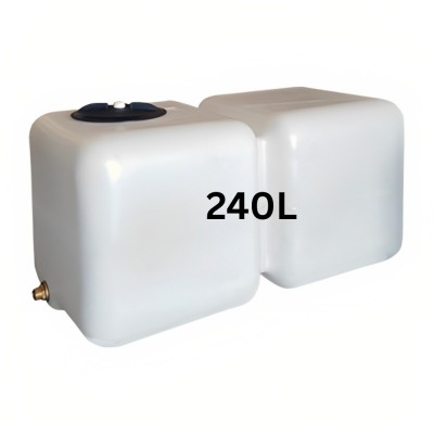 Drinkwatertank HydroMoby AQUA S12, horizontaal 240 L (wit) - Drinkwatertanks