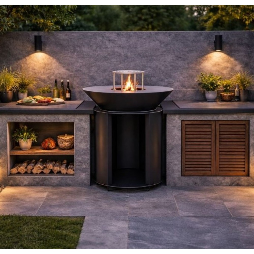 Stalen Charcoal Grill Balkan Energy ROUND 750 | Houtskoolbarbecue | Barbecue |