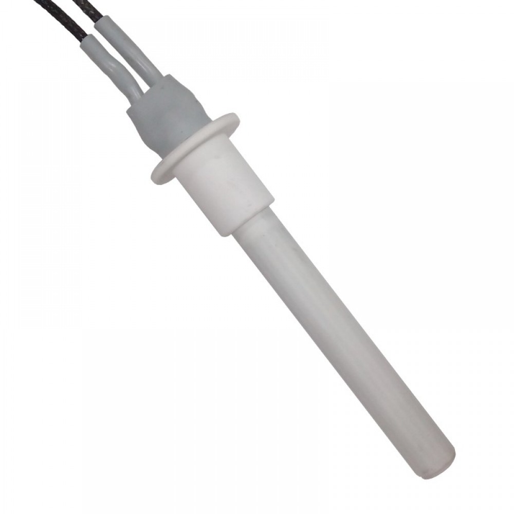 Keramische gloeibougie pelletkachel Cadel, MCZ e.a., totale lengte 107 mm, 300W | Gloeibougie voor pelletkachel | Pelletkachel onderdelen |