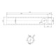 Buis voor gloeibougie pelletkachel, diameter 19 mm, lengte 162 mm, schroefdraad 3/8" | Gloeibougie voor pelletkachel | Pelletkachel onderdelen |