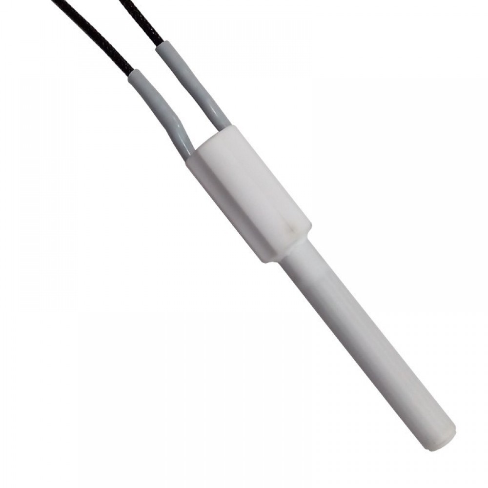 Keramische gloeibougie pelletkachel Ravelli, MCZ, Palazzetti, Karmek One e.a., totale lengte 103 mm, 200W | Gloeibougie voor pelletkachel | Pelletkachel onderdelen |