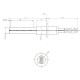 Keramische gloeibougie pelletkachel MCZ, RED e.a., totale lengte 107 mm, 315W | Gloeibougie voor pelletkachel | Pelletkachel onderdelen |