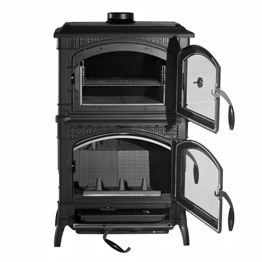 Italiaanse gietijzeren houtkachel met oven La Nordica Isotta Forno, 9.7kW | Houtkachels met oven | Houtkachels |