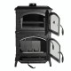 Italiaanse gietijzeren houtkachel met oven La Nordica Isotta Forno, 9.7kW | Houtkachels met oven | Houtkachels |