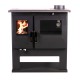 Hout fornuis Verso CS Ceramic Rechts met keramische kookplaat, 7.7kW | Houtkachels met oven | Houtkachels |