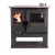 Hout fornuis Verso CS Inox met roestvrijstalen oven, Rechts, 7.7kW
