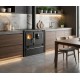 Hout fornuis Verso CS Plus met roestvrijstalen oven en stalen kookplaat, Zwart, Rechts, 7.7kW | Houtkachels met oven | Houtkachels |