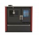Hout fornuis Verso CS Plus met roestvrijstalen oven en keramische kookplaat, Rood, Links, 7.7kW | Houtkachels met oven | Houtkachels |