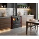 Hout fornuis Verso CS Plus met roestvrijstalen oven en keramische kookplaat, Rood, Rechts, 7.7kW | Houtkachels met oven | Houtkachels |
