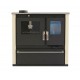 Hout fornuis Verso CS Plus met roestvrijstalen oven en keramische kookplaat, Ivoor, Links, 7.7kW | Houtkachels met oven | Houtkachels |