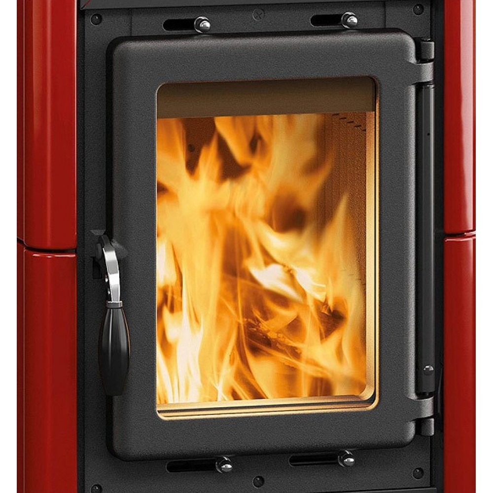 Italiaanse houtkachel met kookplaat La Nordica Emiliana, rood, 6.5kW | Houtkachels |  |