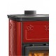 Italiaanse houtkachel met kookplaat La Nordica Emiliana, rood, 6.5kW | Houtkachels |  |