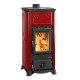 Italiaanse houtkachel met kookplaat La Nordica Emiliana, rood, 6.5kW | Houtkachels |  |