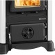 Italiaanse houtkachel met kookplaat La Nordica Emiliana, wit, 6.5kW |  |  |