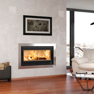Italiaanse inbouw gietijzeren haard La Nordica Inserto 100 Wide, 8.1kW - Productenvergelijking