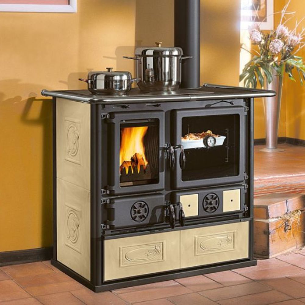 Italiaans hout fornuis La Nordica Rosa, ecru, 8.8kW | Hout fornuis |  |