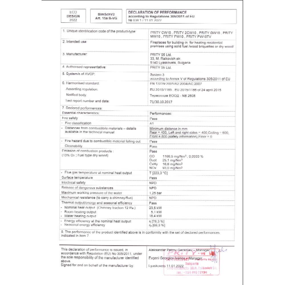 CV inbouwhaard gietijzeren Prity C W18, 23.5kw | CV inbouwhaarden | Haarden |