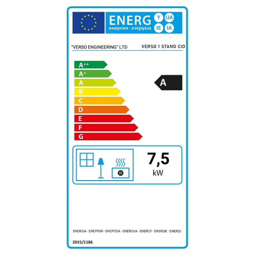 Houtkachel Verso 1 Stand CID, 7.5kW | Gietijzeren houtkachels | Houtkachels |