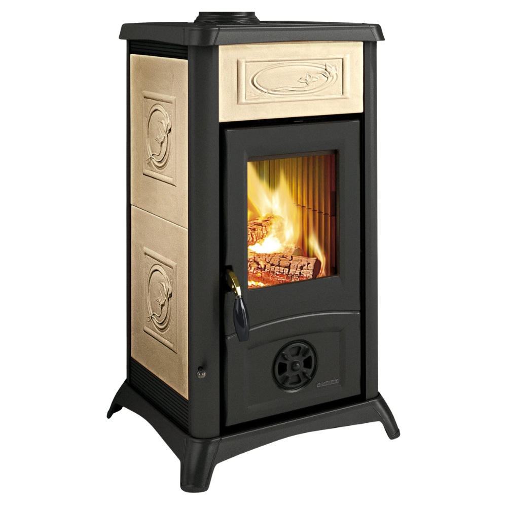 Italiaanse houtkachel La Nordica Gemma ecru, 6.5kW |  |  |