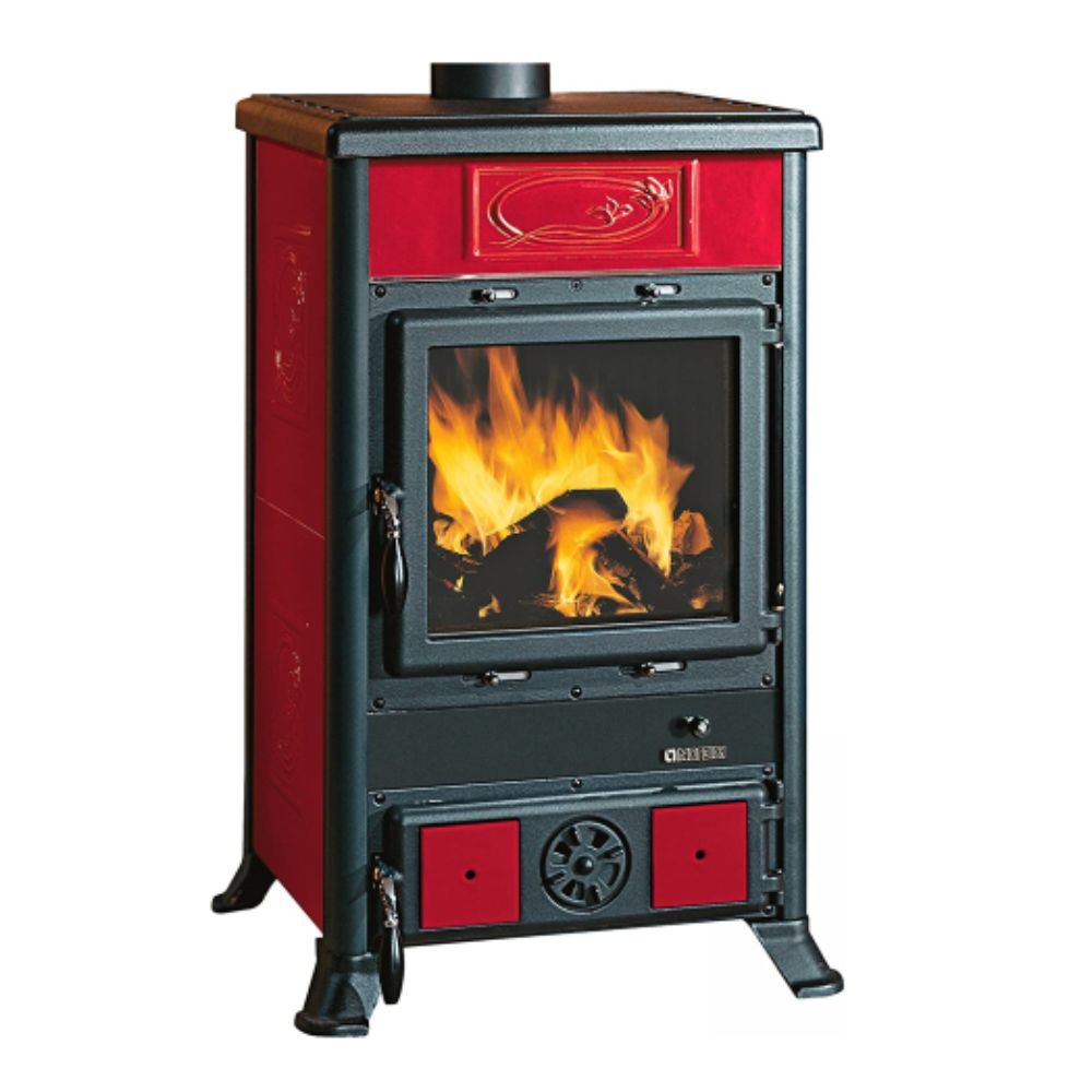 Italiaanse houtkachel La Nordica Rossella R1 rood, 9kW |  |  |