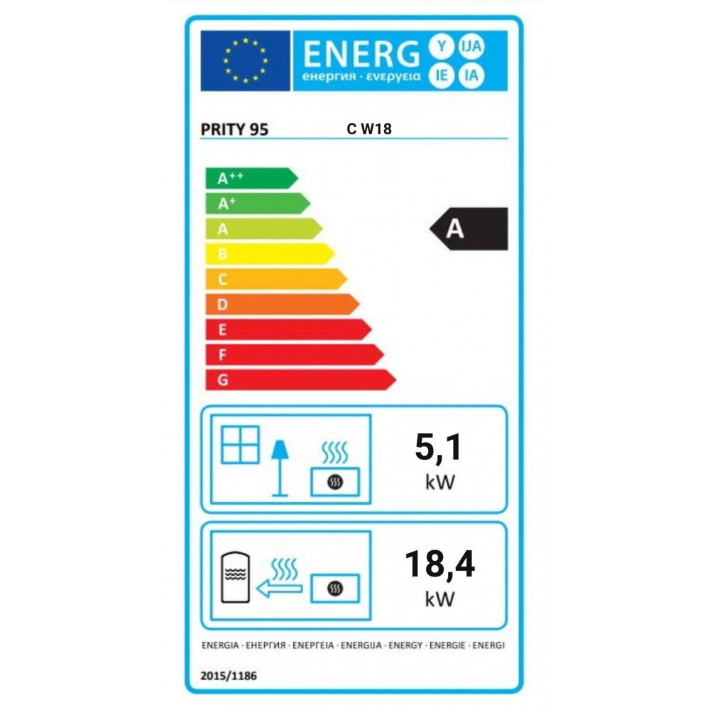 CV inbouwhaard gietijzeren Prity C W18, 23.5kw | CV inbouwhaarden | Haarden |