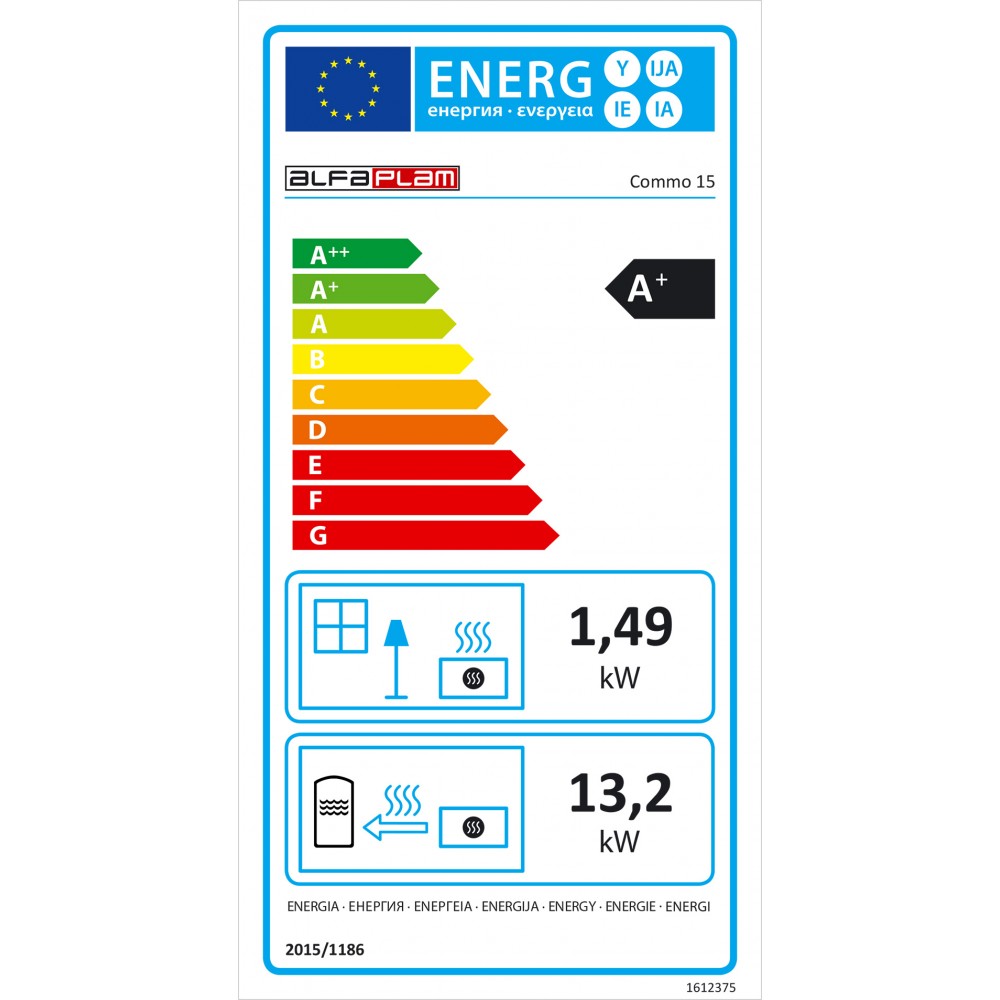 Pelletkachel CV Alfa Plam Commo 15, Ivoor 15kW | Pelletkachels CV | Pelletkachels |