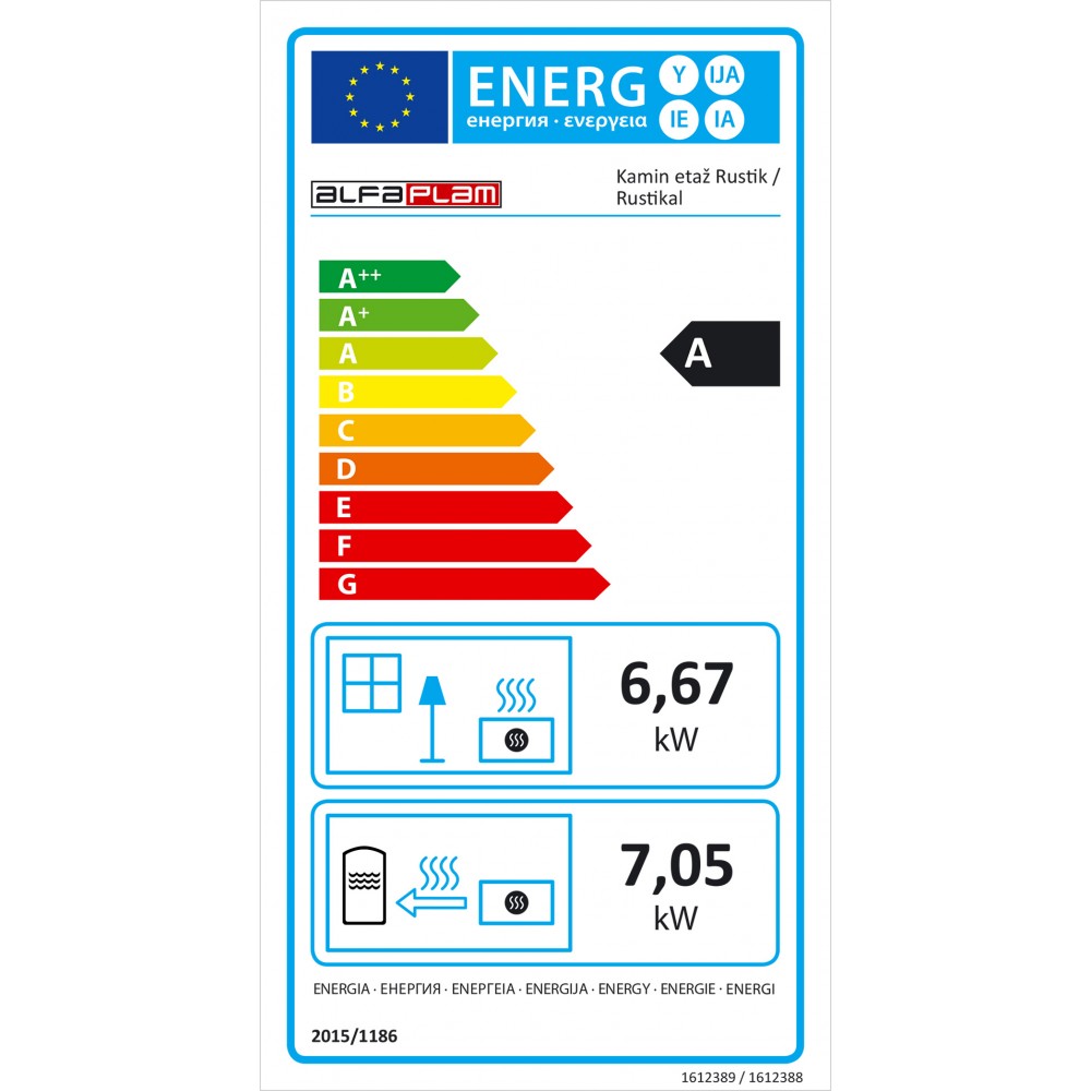 CV houtkachel Alfa Plam Rustikal E, 14kW | CV houtkachels | Houtkachels |