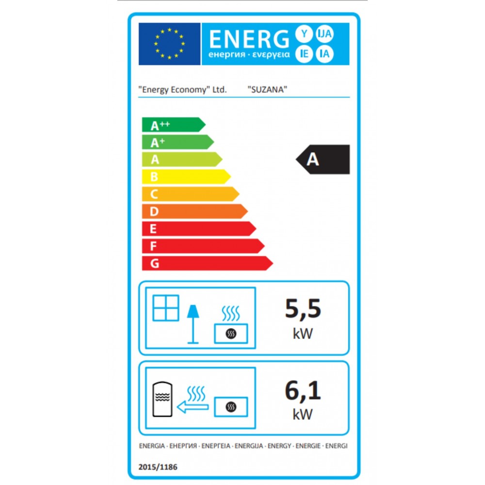 CV houtkachel met oven Balkan Energy Suzana Ceramic, 11.6kW - 13.43kW | CV houtkachels | Houtkachels |