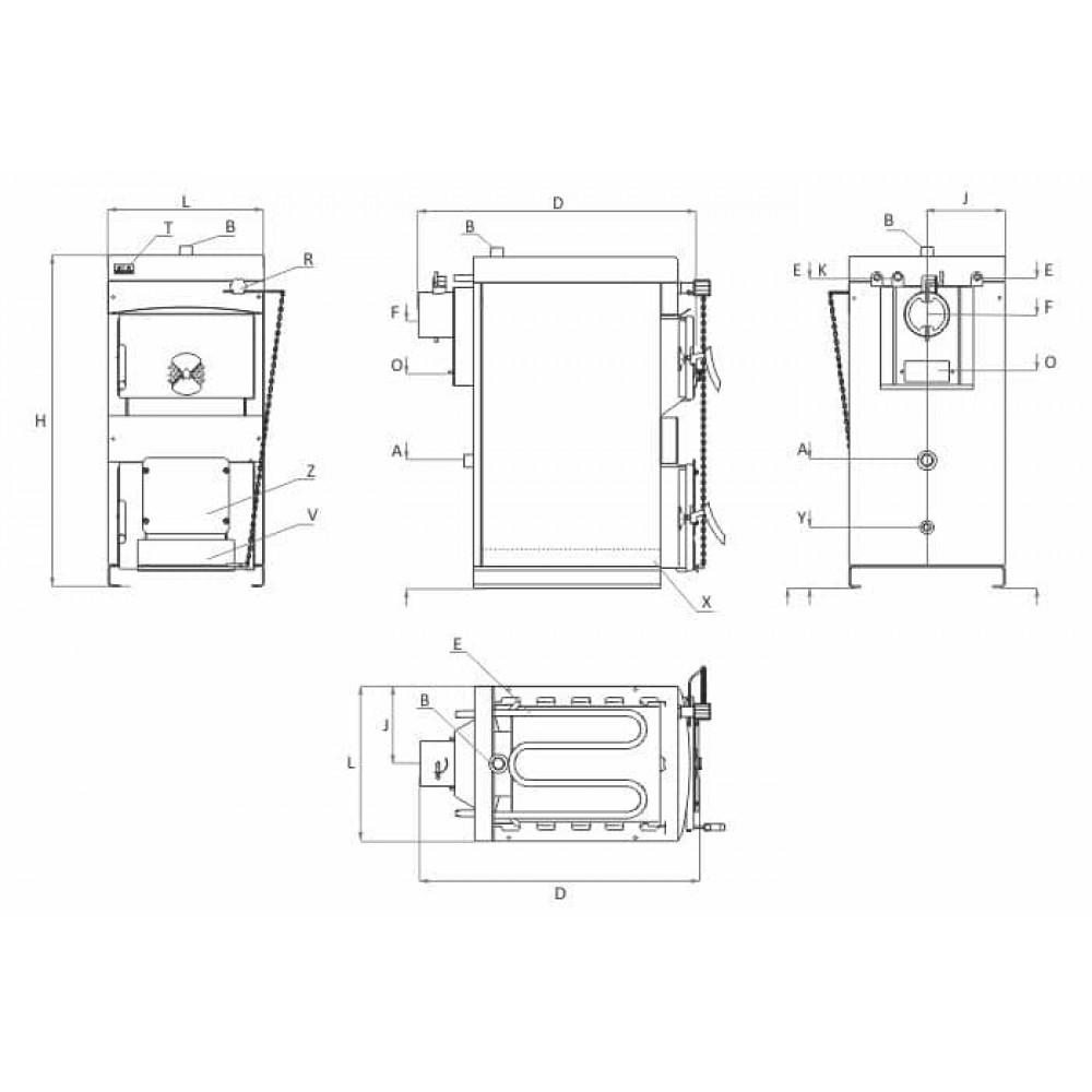 Houtketel op CV BURNiT NWB 25, 20kW | Houtketels op CV |  |