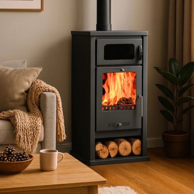 Houtkachel met oven Balkan Energy Troy 7.8kW - Houtkachels