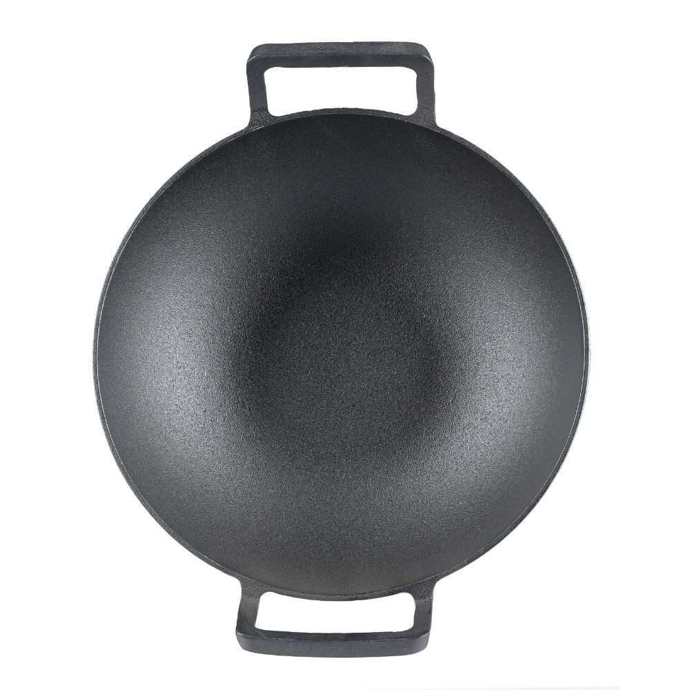 Gietijzeren pan wokmodel, Ф31 | Grillpan gietijzer | Gietijzeren pan |